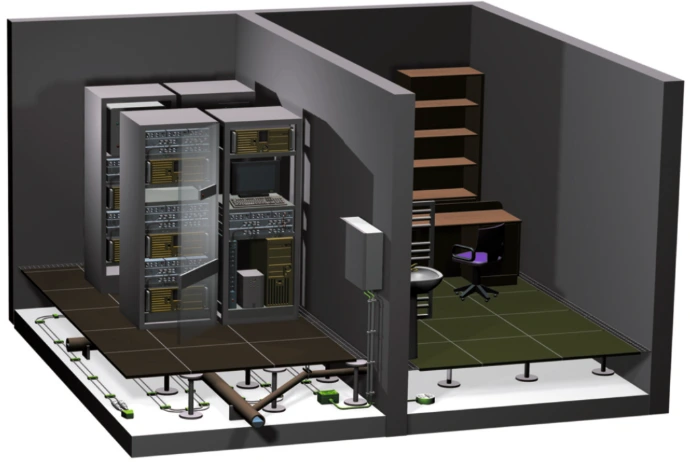Datacenter met lekkagedetectie