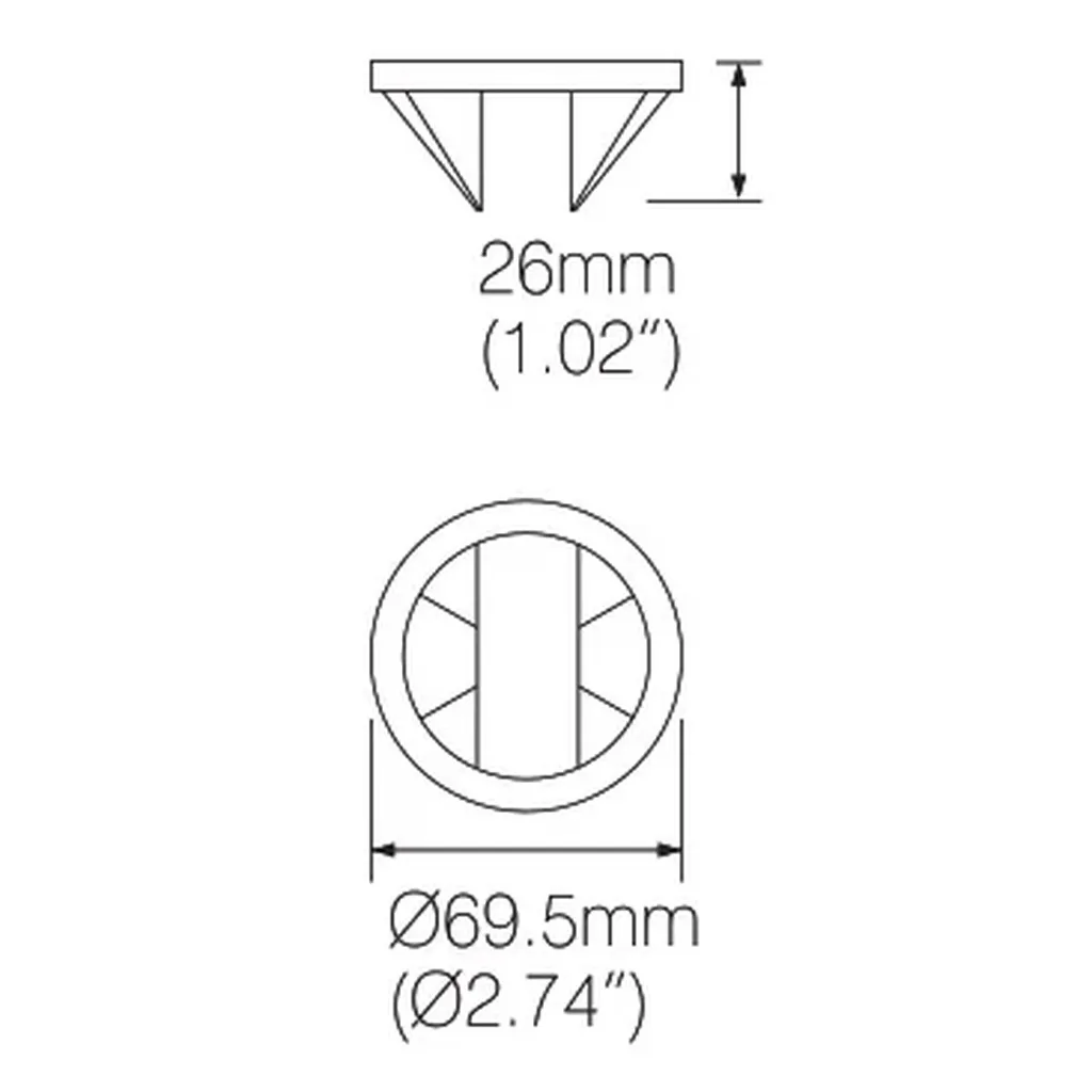 [45005082] LM-12C lens masker t.b.v. DIP200 (Type A,B,C)